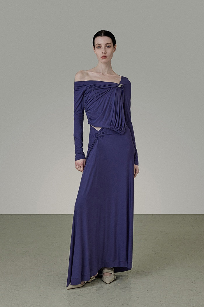 Sculpted Drape Knit Set