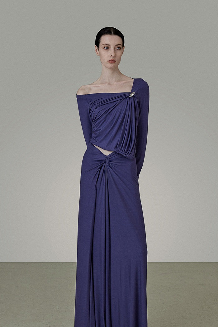 Sculpted Drape Knit Set