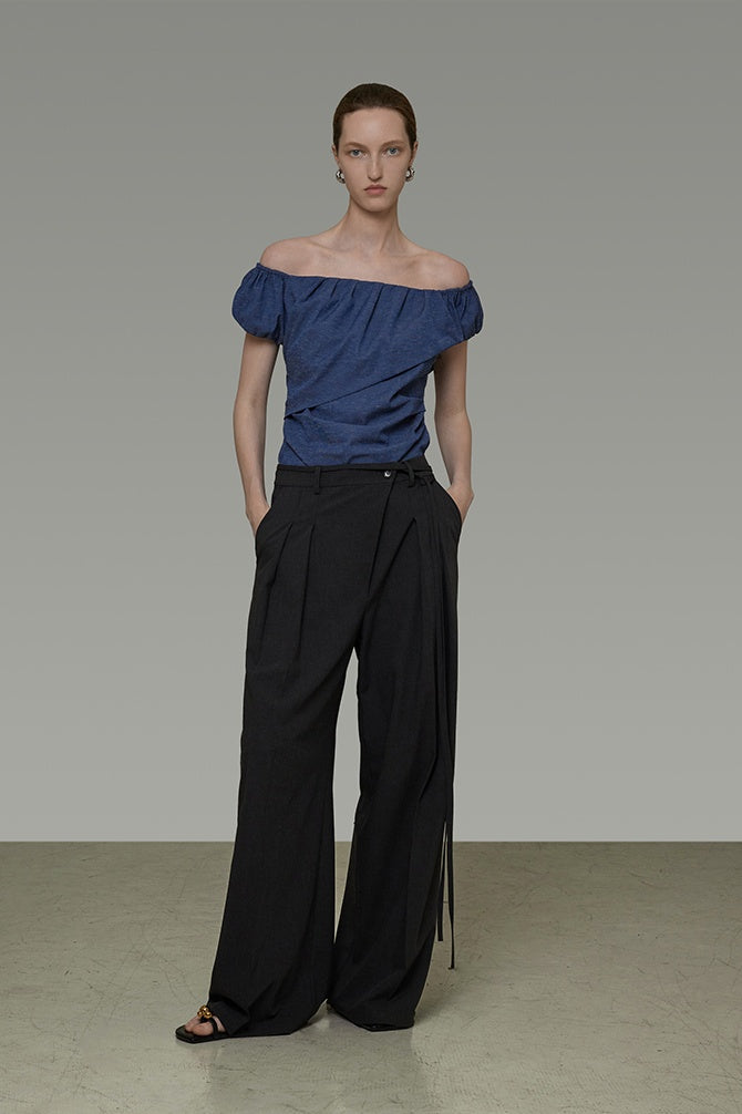 Sculpted Elegance Asymmetric Top