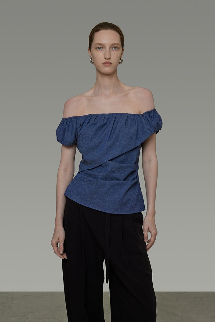 Sculpted Elegance Asymmetric Top