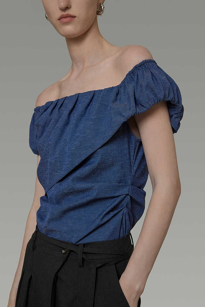 Sculpted Elegance Asymmetric Top