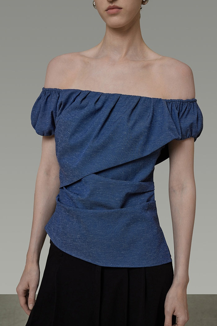 Sculpted Elegance Asymmetric Top