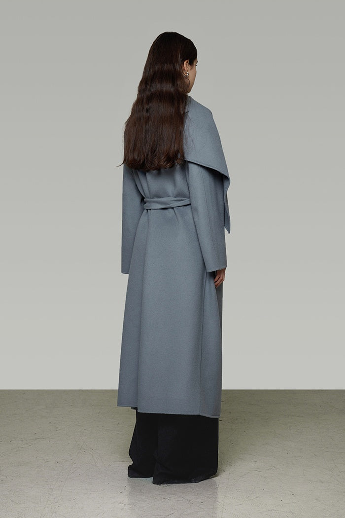 Timeless Luxury Wool Wrap Coat