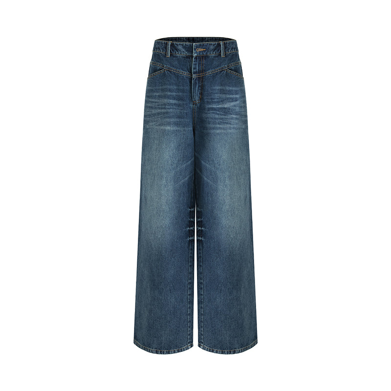 Heritage Washed Wide-Leg Denim