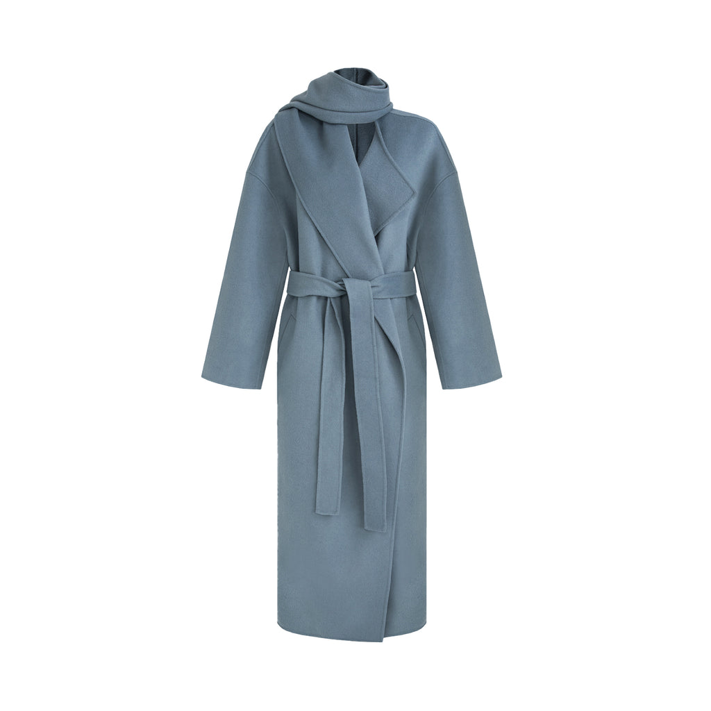 Timeless Luxury Wool Wrap Coat