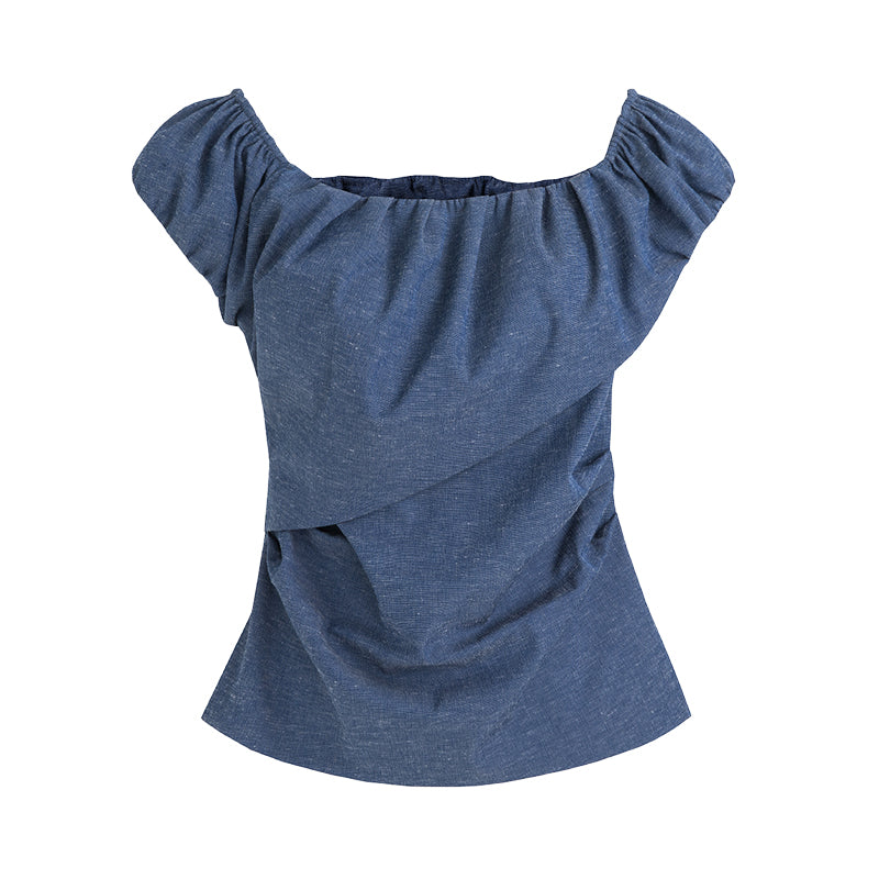 Sculpted Elegance Asymmetric Top