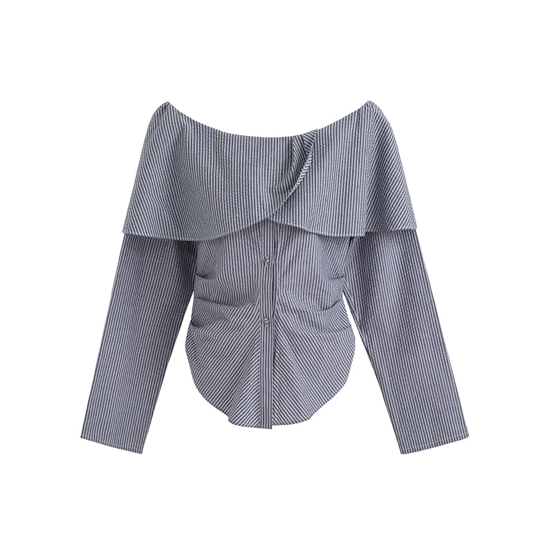 Whisper Charm Off-Shoulder Blouse