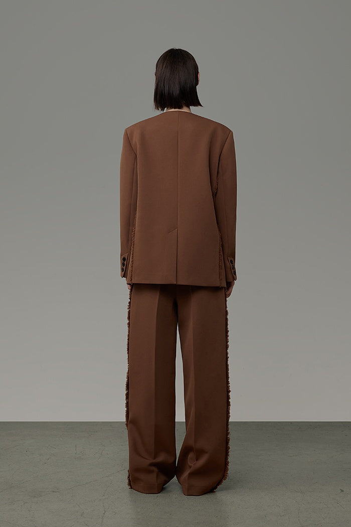 Executive Polish Contrast Suit Set