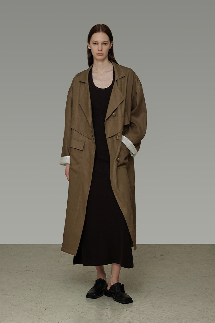 Timeless Stripe Structured Trench