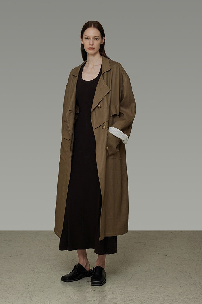 Timeless Stripe Structured Trench