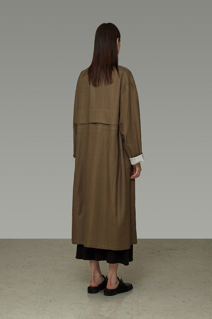 Timeless Stripe Structured Trench