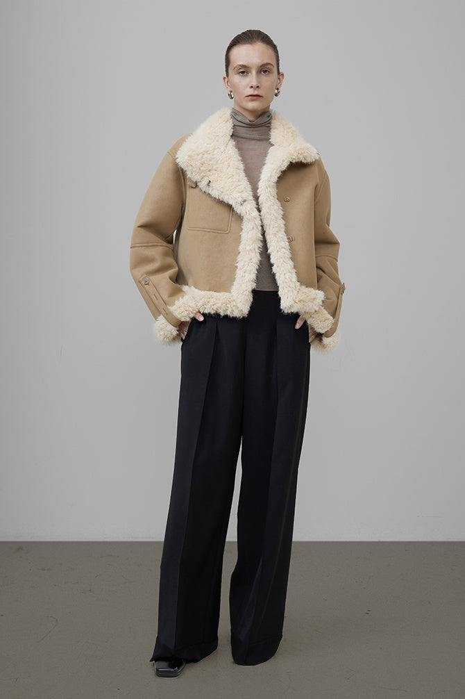 Urban Edge Shearling-Lined Jacket