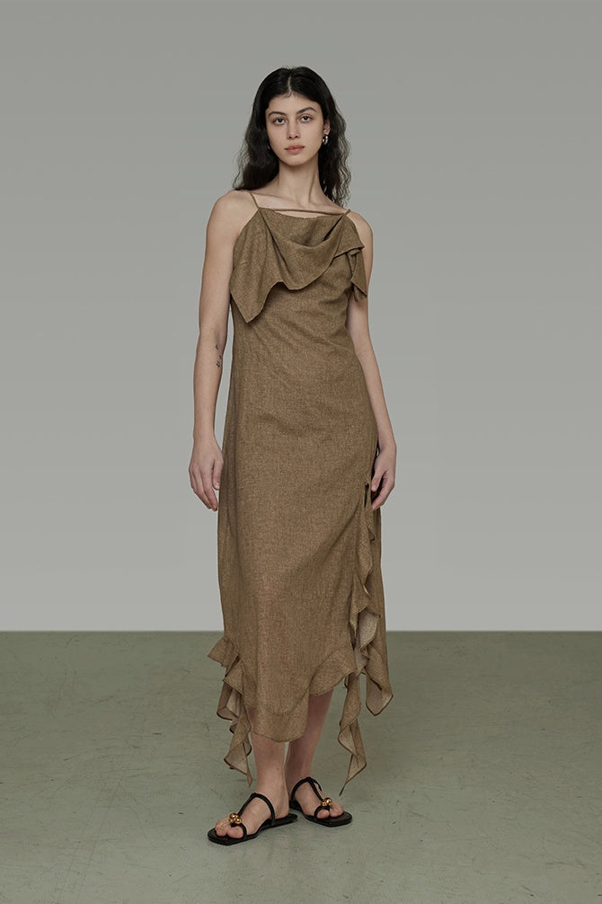 Whispering Ruffles Maxi Dress