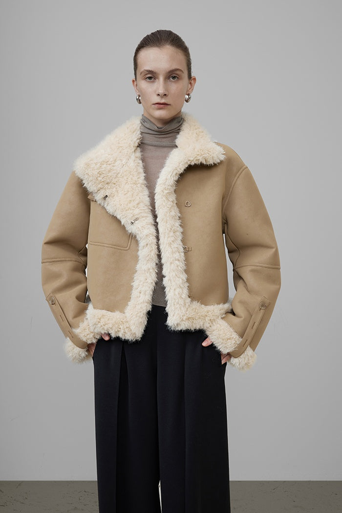 Urban Edge Shearling-Lined Jacket