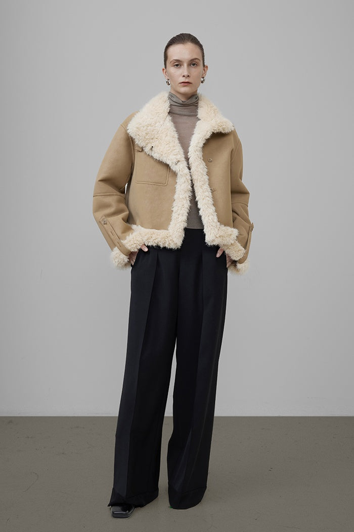 Urban Edge Shearling-Lined Jacket