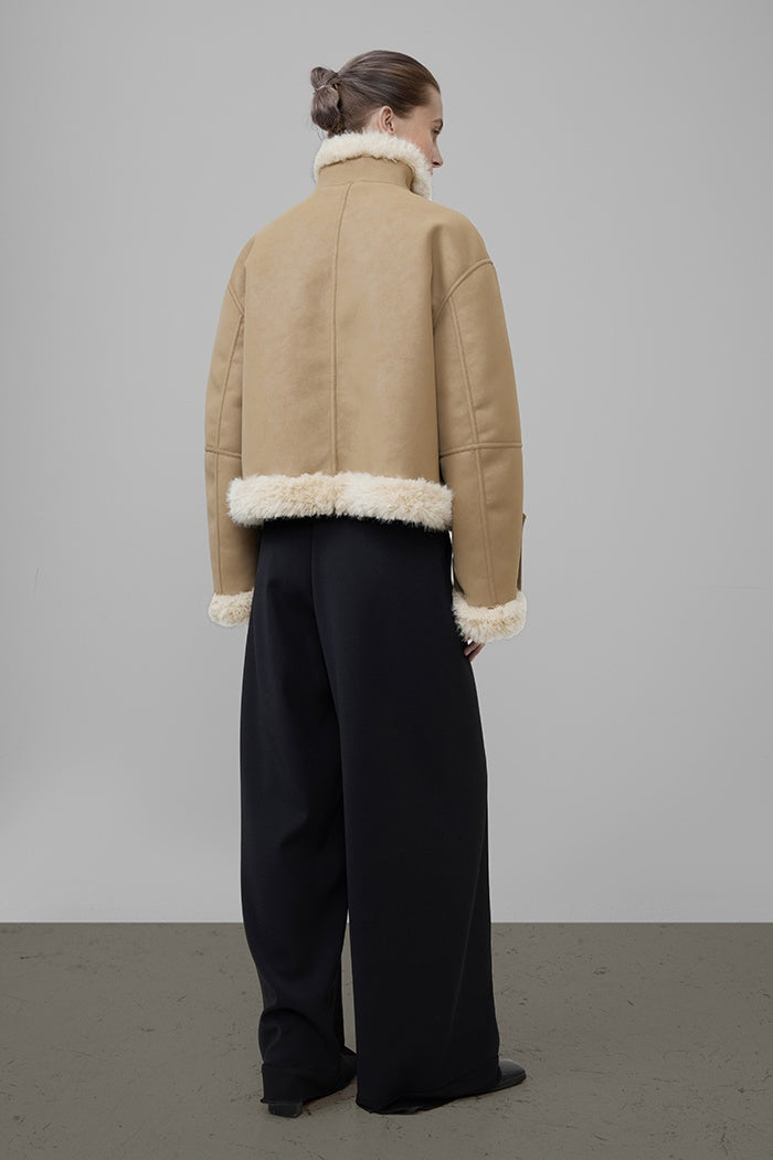 Urban Edge Shearling-Lined Jacket