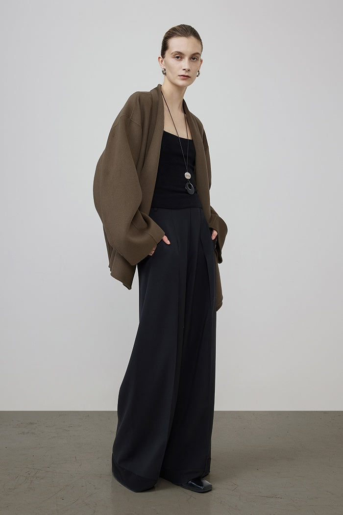 Urban Elegance Wool Cape Coat