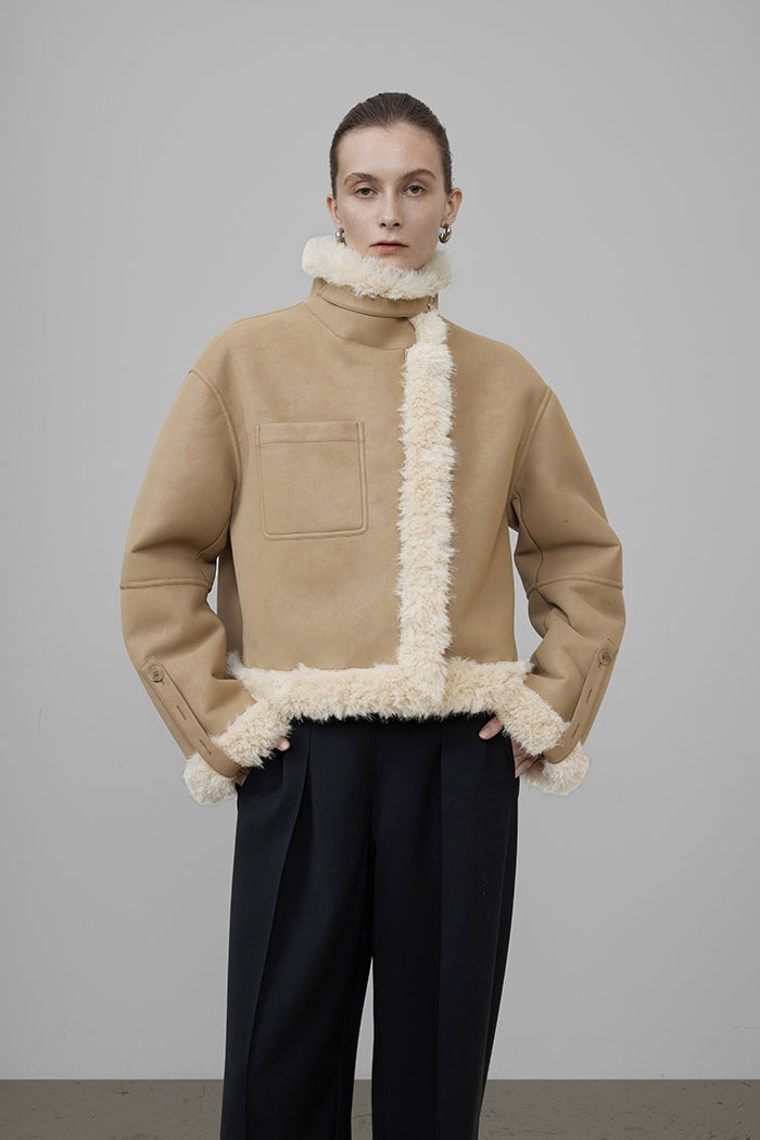 Urban Edge Shearling-Lined Jacket