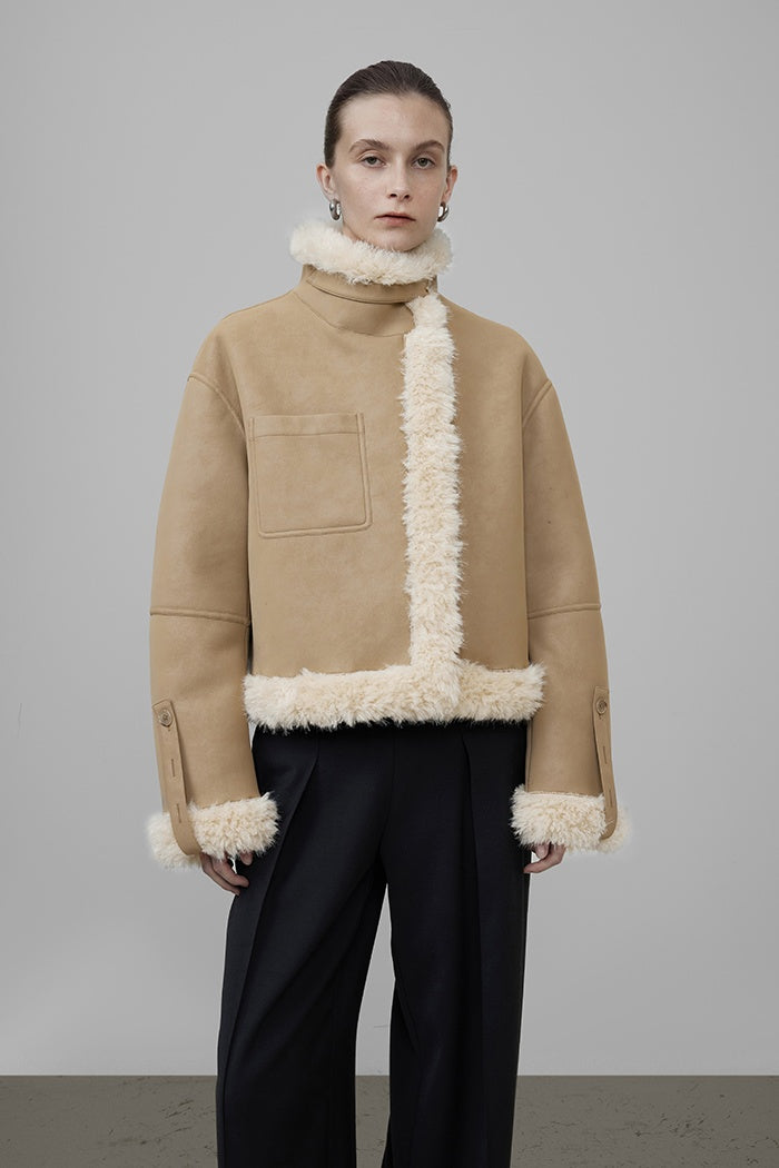 Urban Edge Shearling-Lined Jacket