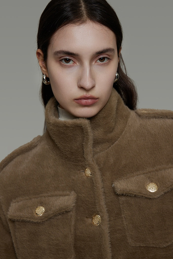 Tailored Precision Wool Short Coat