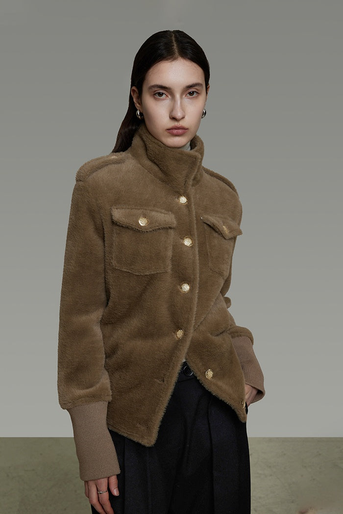 Tailored Precision Wool Short Coat