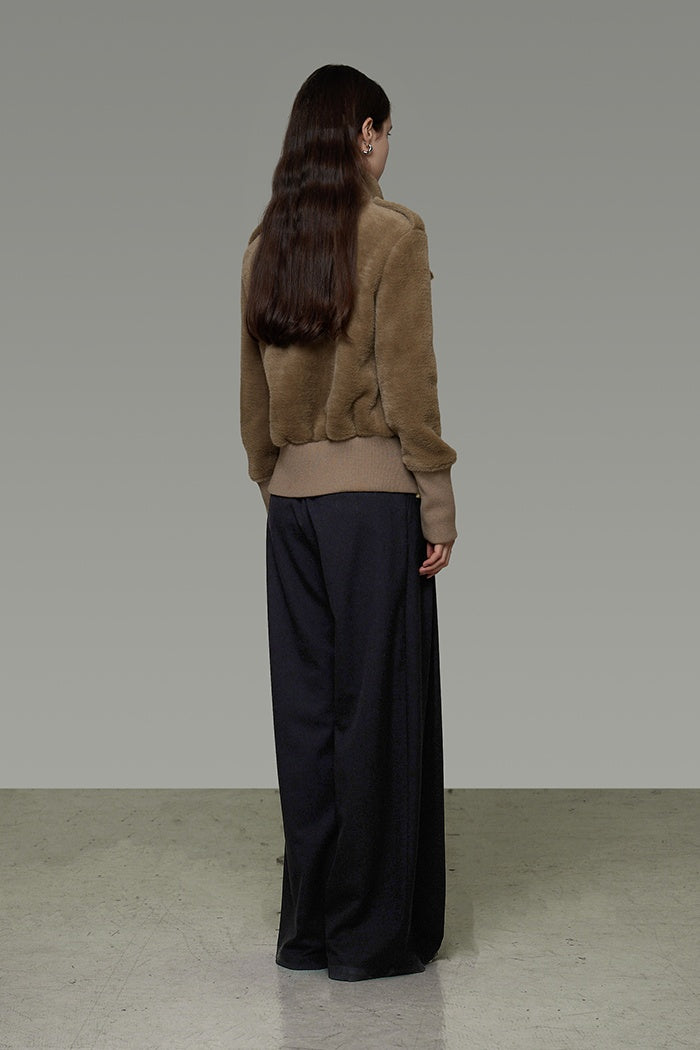 Tailored Precision Wool Short Coat