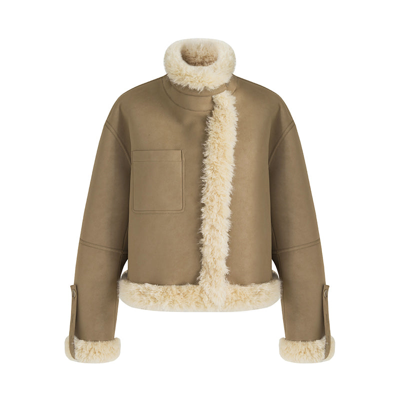 Urban Edge Shearling-Lined Jacket