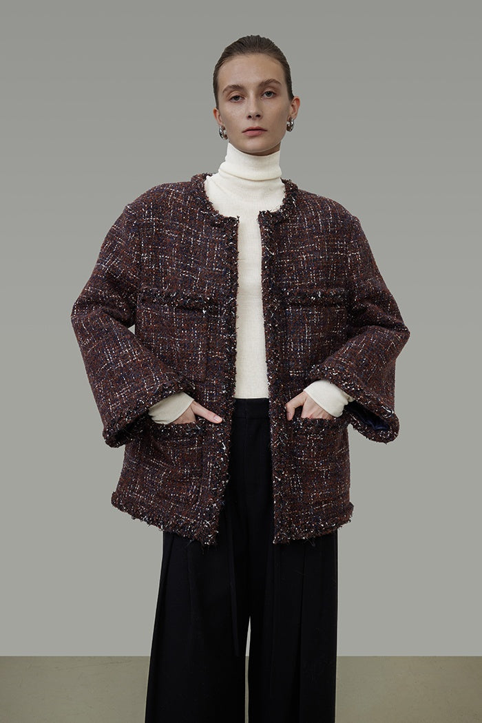 Quiet Elegance Wool Knit Coat
