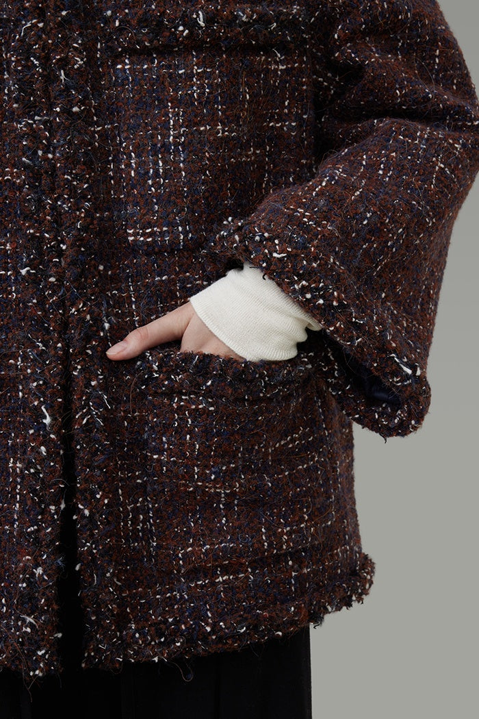 Quiet Elegance Wool Knit Coat