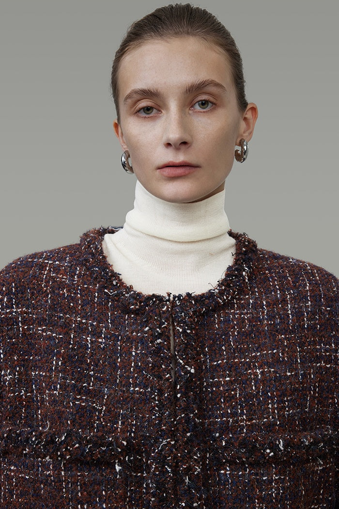 Quiet Elegance Wool Knit Coat