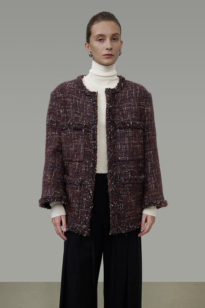 Quiet Elegance Wool Knit Coat