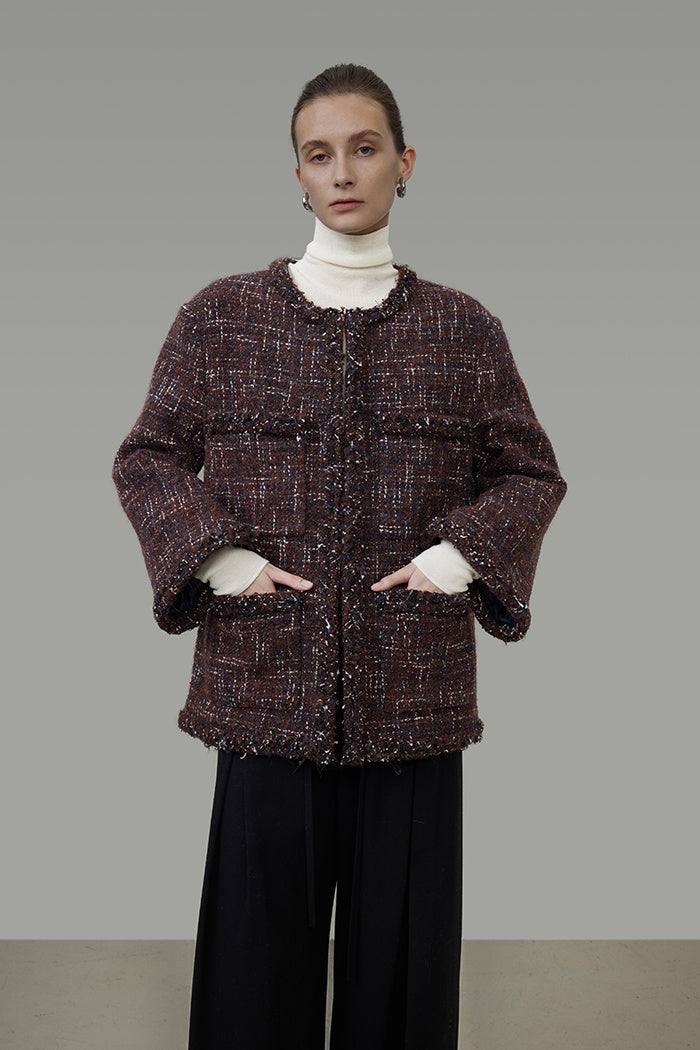 Quiet Elegance Wool Knit Coat