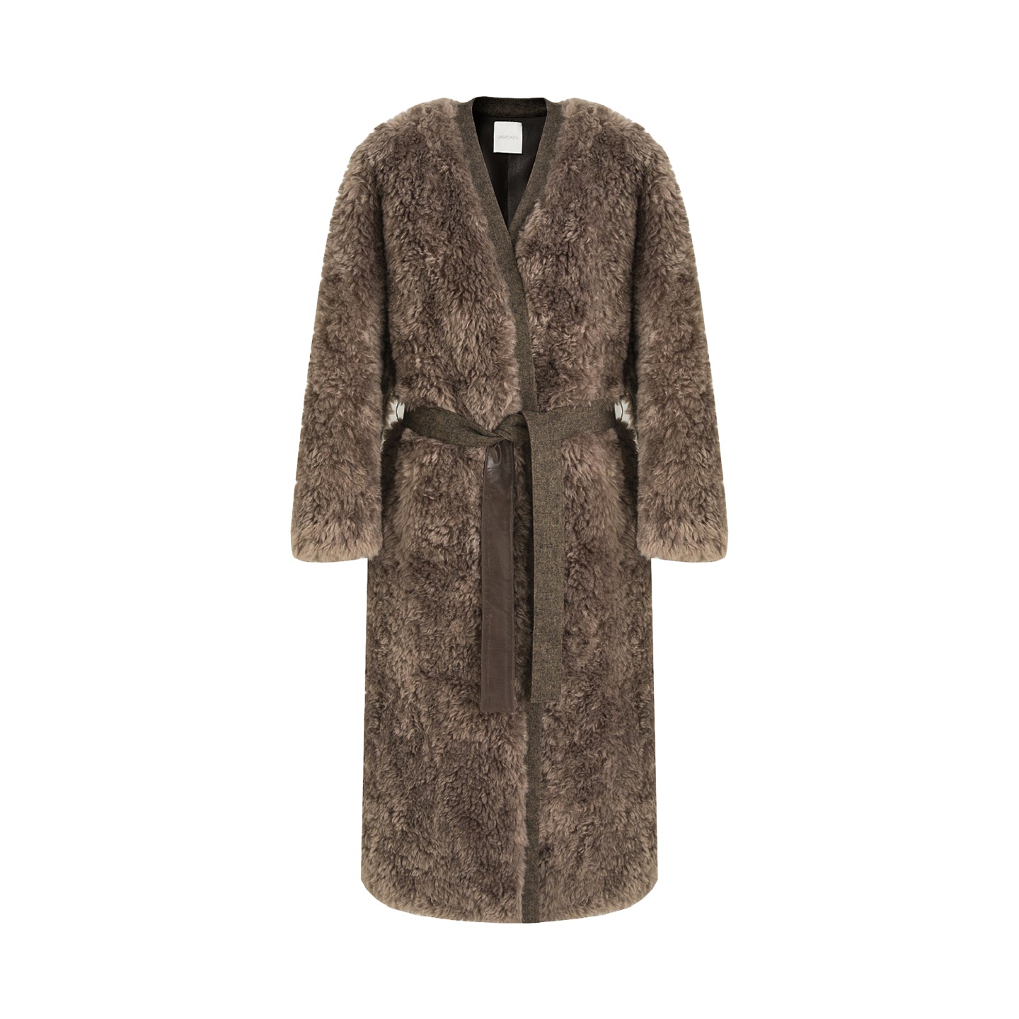 Elegant Retro Shearling Lined Coat