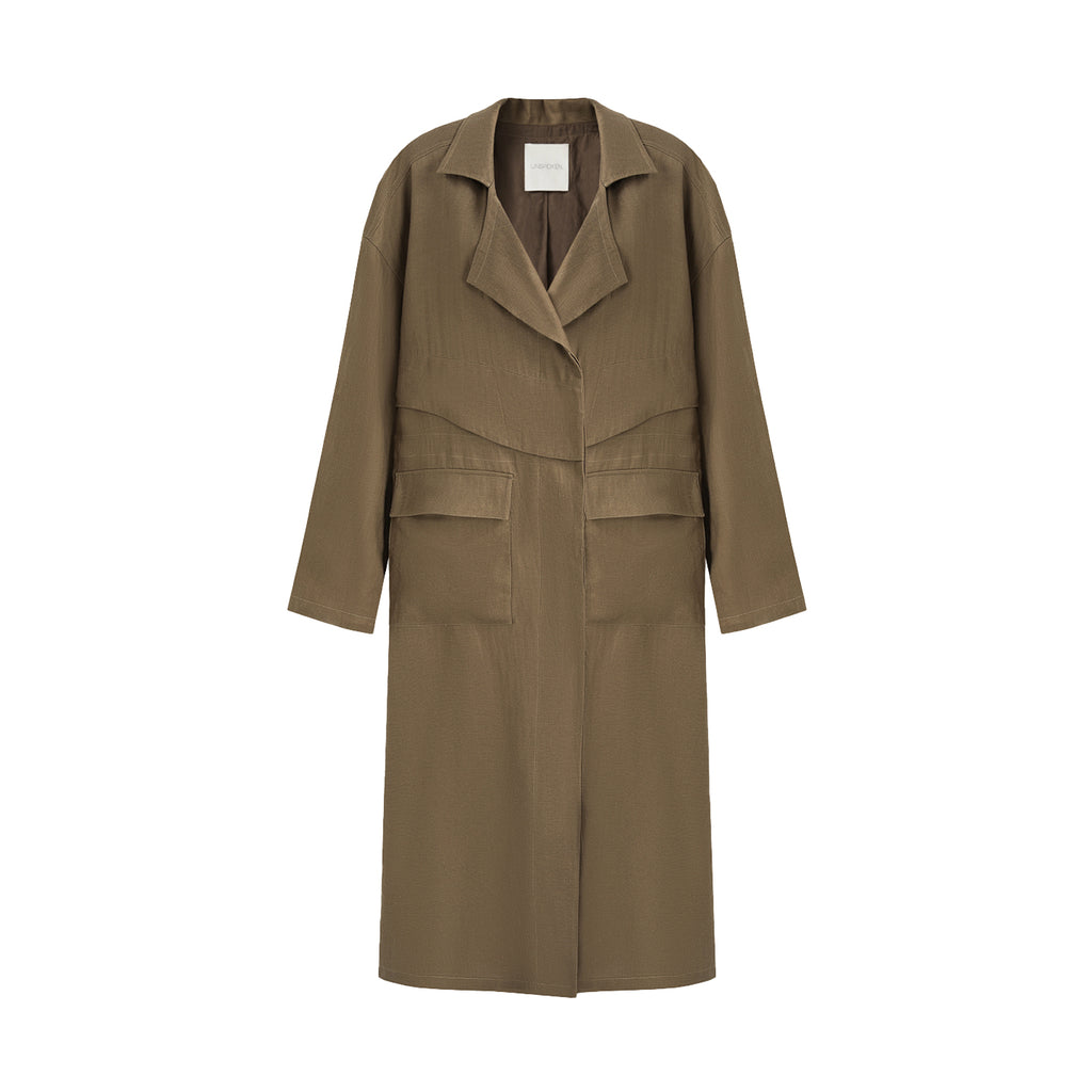 Timeless Stripe Structured Trench