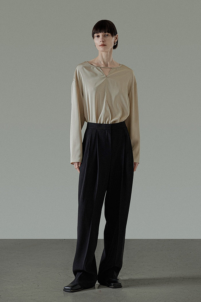 Effortless Drape Satin Tunic