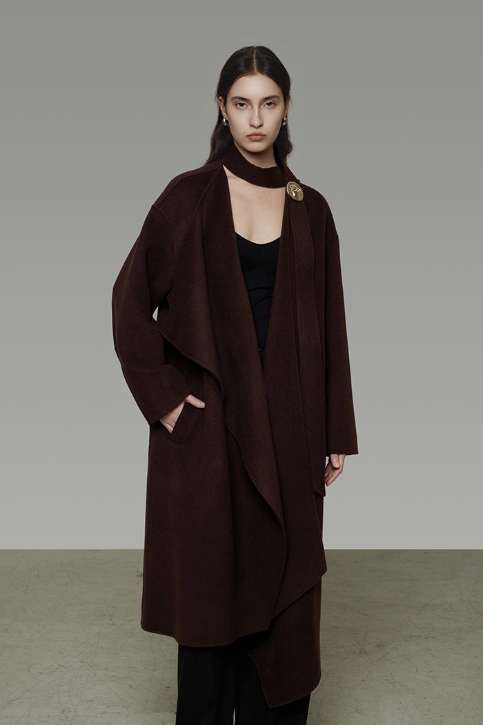 Timeless Wool Wrap Coat