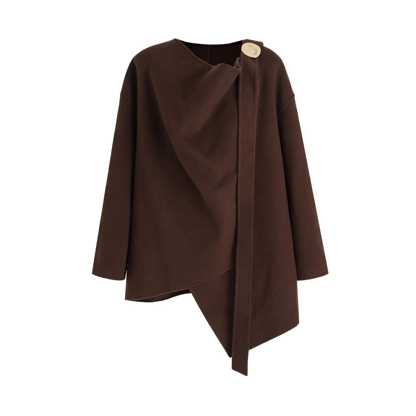 Quiet Luxury Wool Tailored Coat