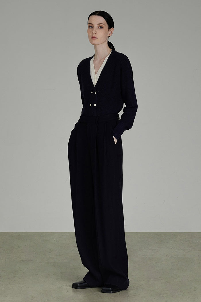 Chic Colorblock V-Neck Knit Layer