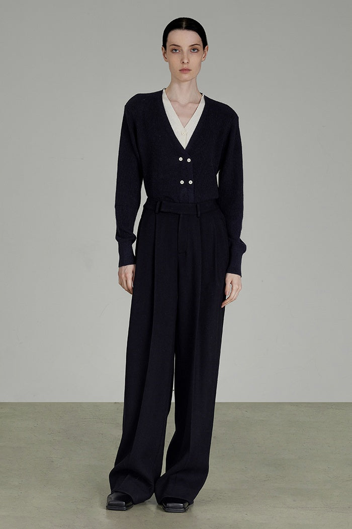 Chic Colorblock V-Neck Knit Layer