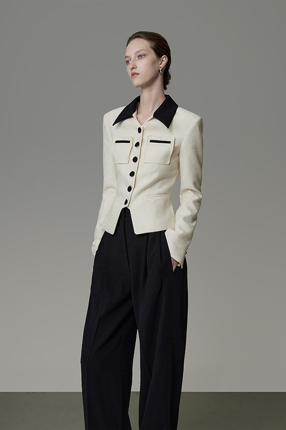 Quiet Elegance Contrast Jacket