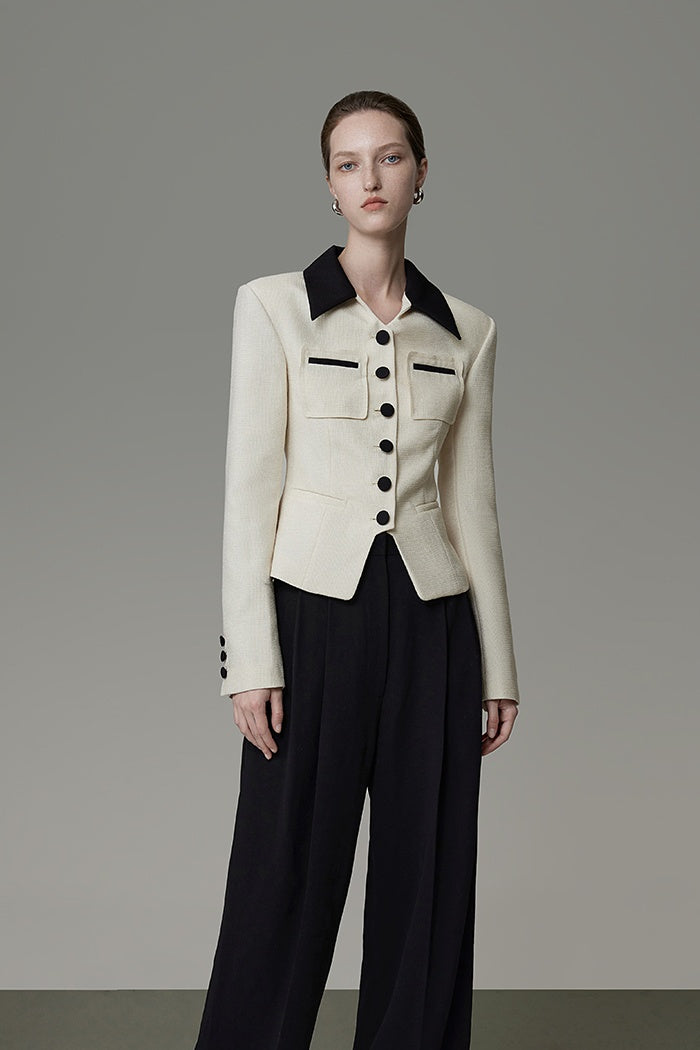 Quiet Elegance Contrast Jacket