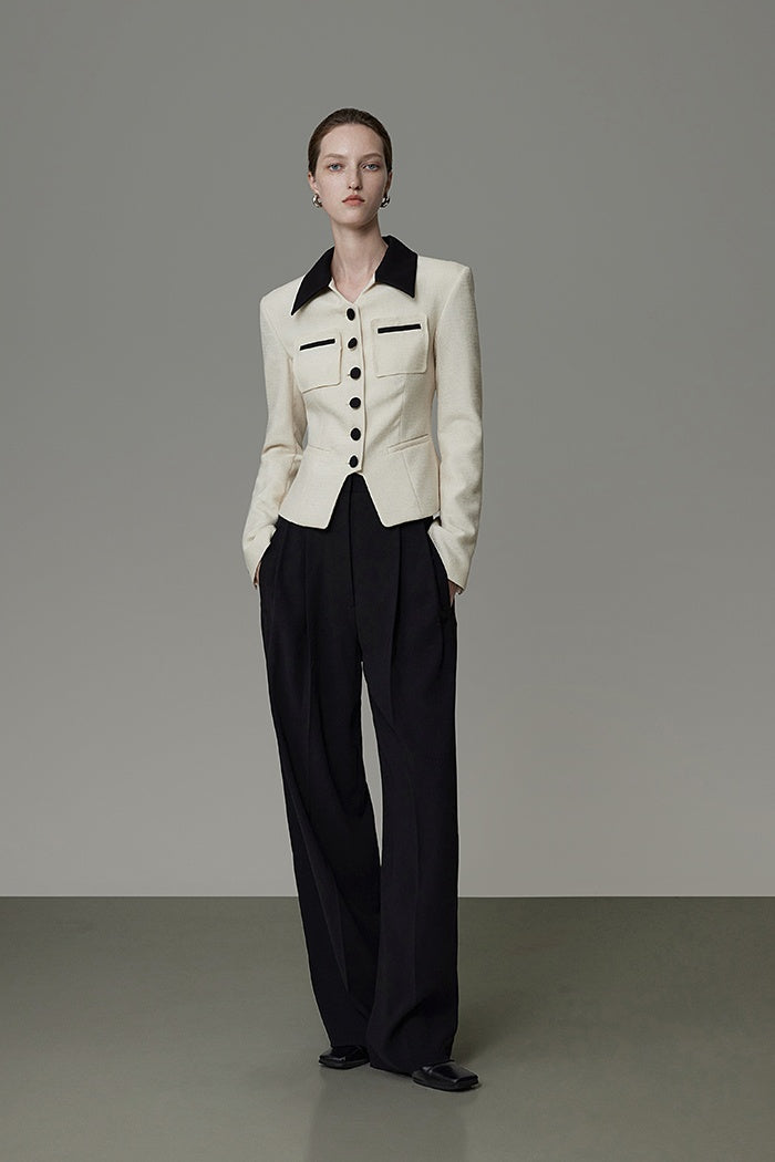 Quiet Elegance Contrast Jacket