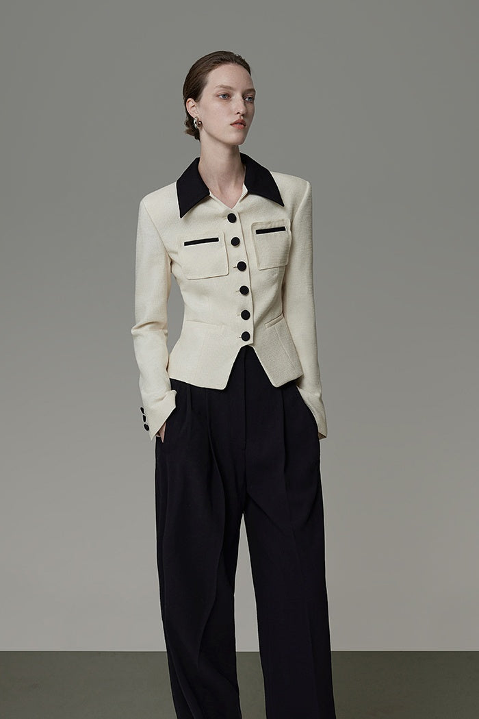 Quiet Elegance Contrast Jacket