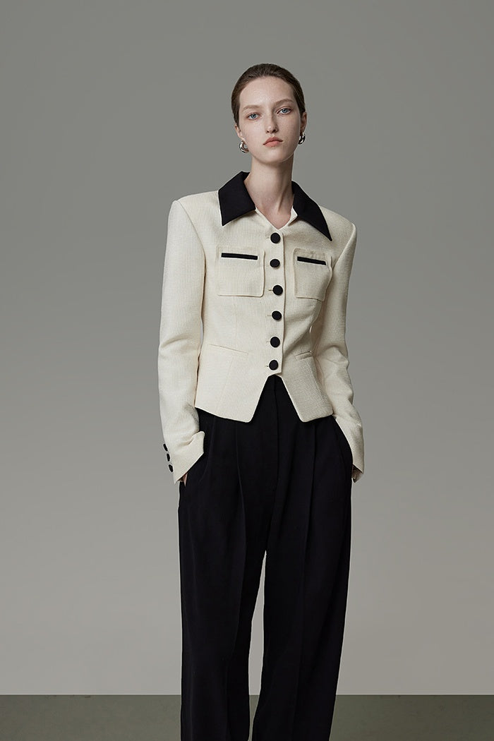 Quiet Elegance Contrast Jacket