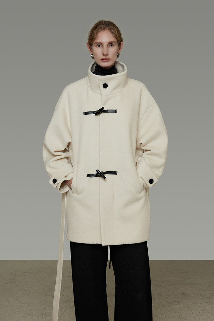 Timeless Wool Blend Toggle Coat