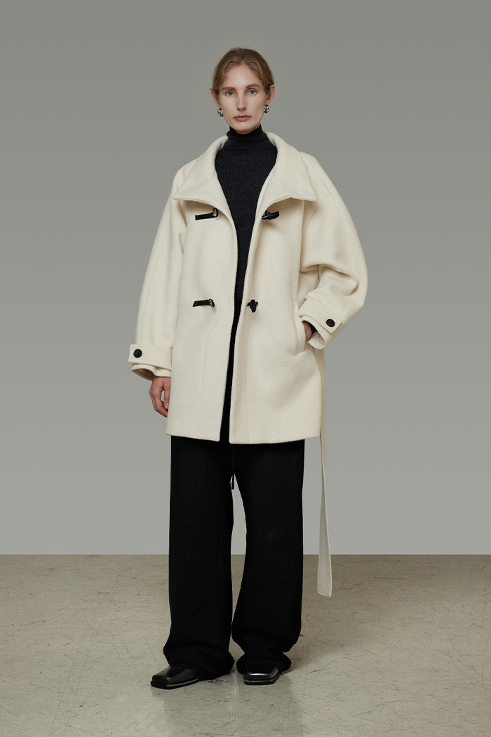 Timeless Wool Blend Toggle Coat