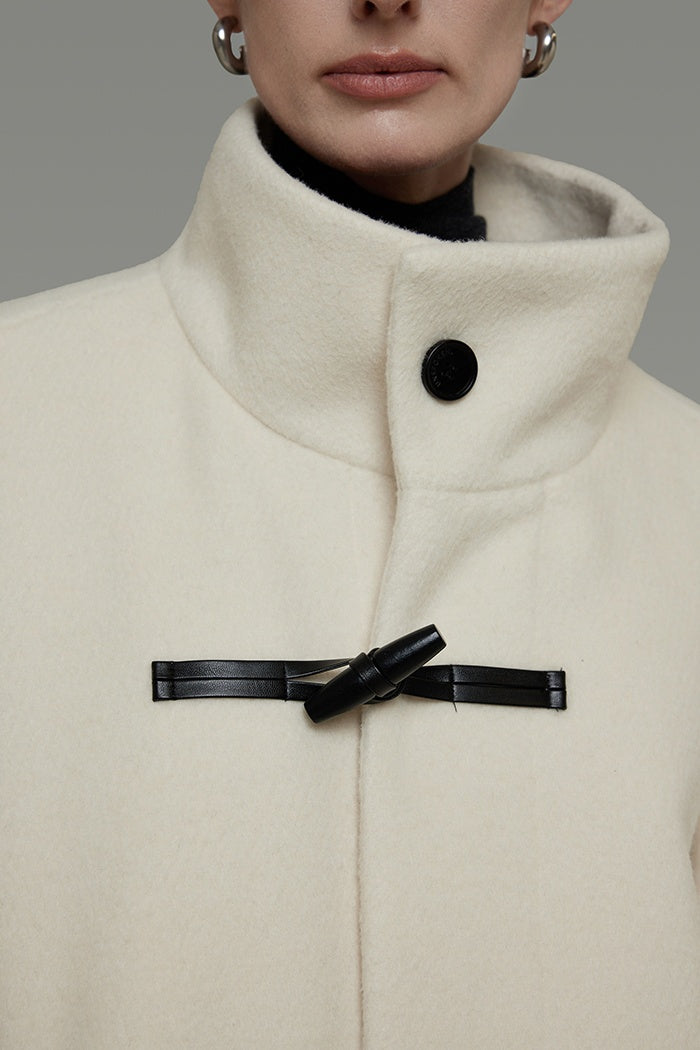 Timeless Wool Blend Toggle Coat