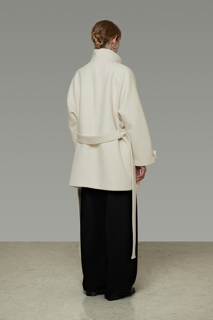 Timeless Wool Blend Toggle Coat