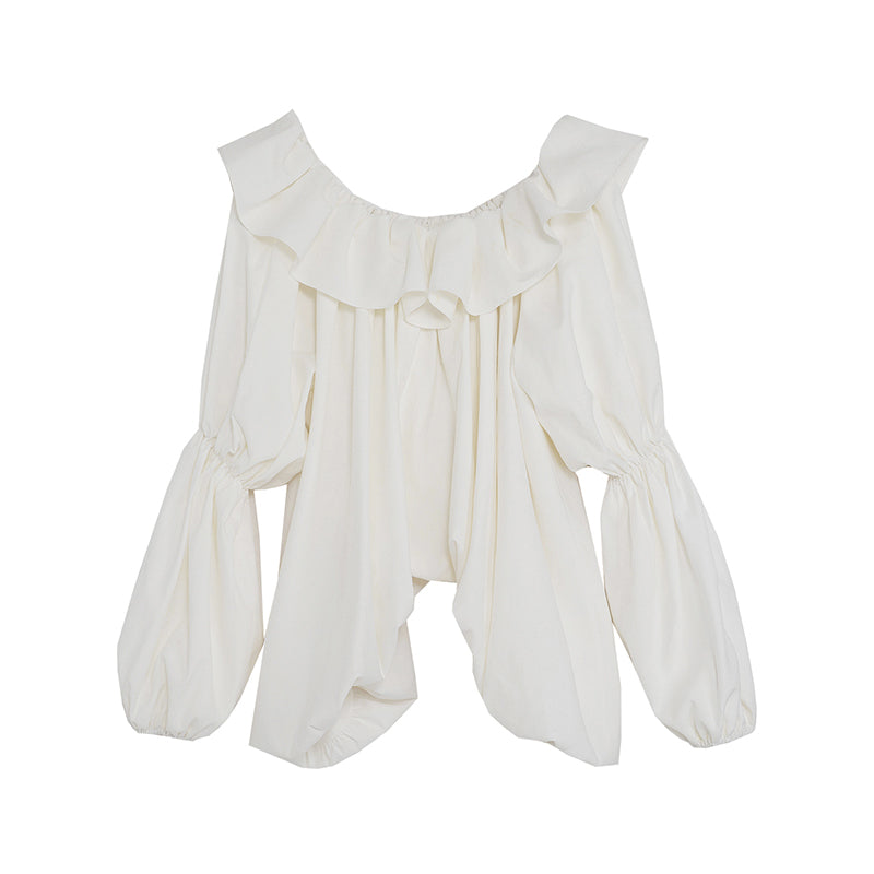 Chic French Shoulder Blouse