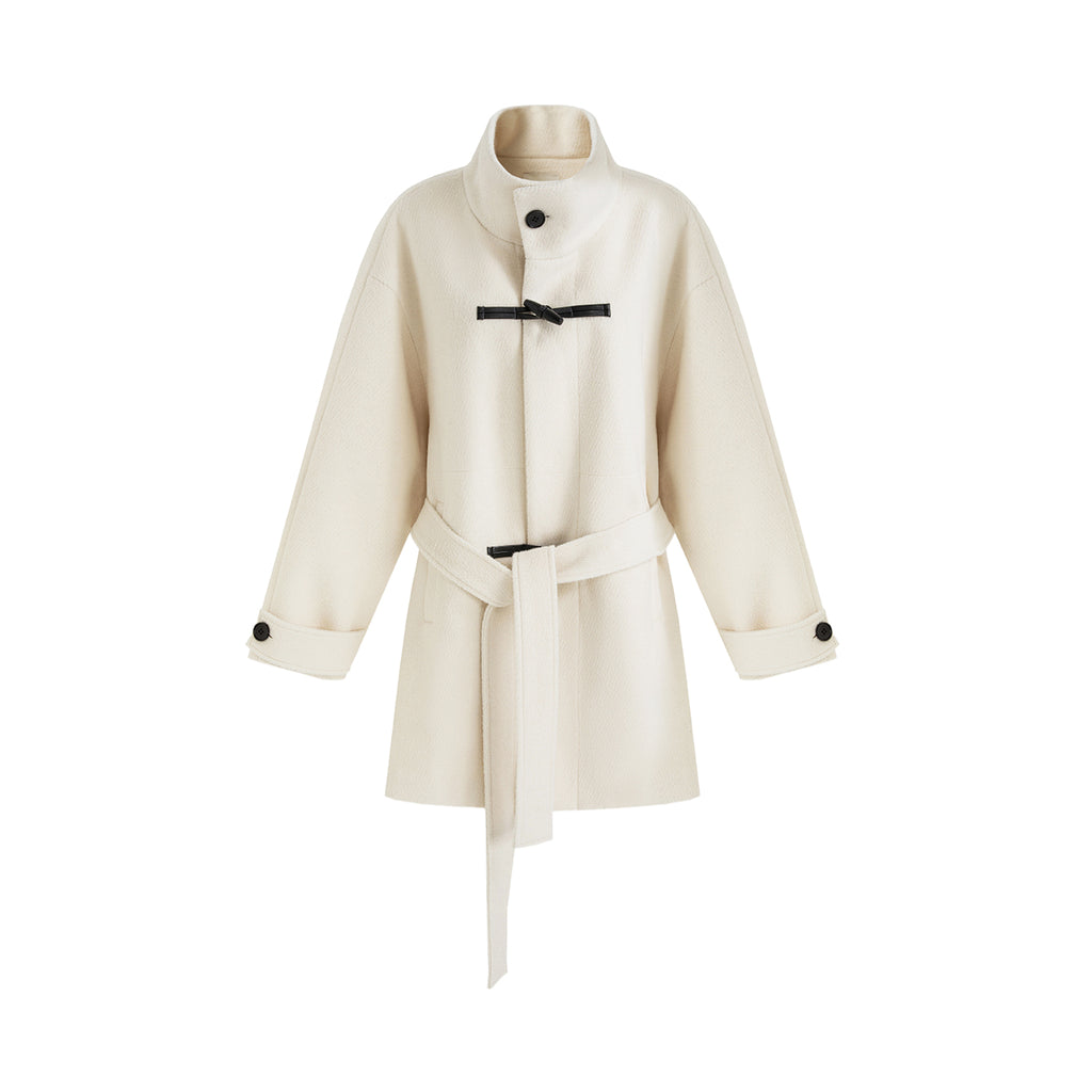 Timeless Wool Blend Toggle Coat